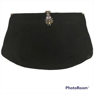 Vintage NRA Ladies Hand Bag Code Authority Black Clutch 1930s